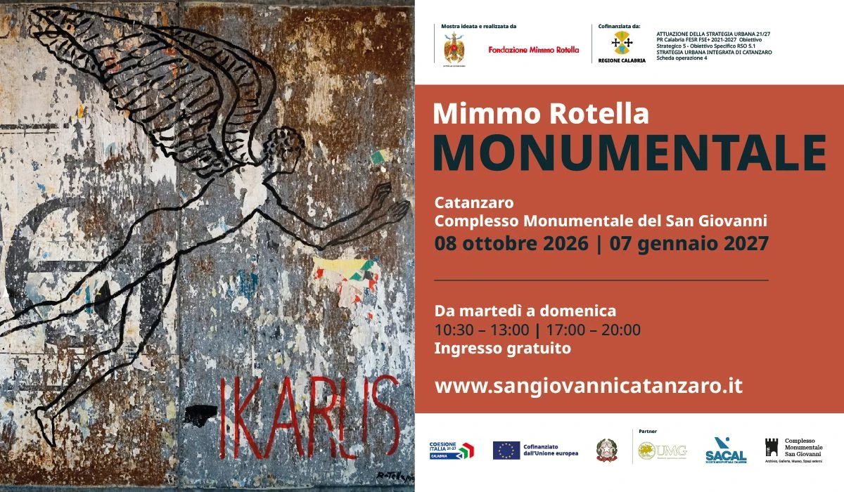 A 20 anni dalla scomparsa, Catanzaro ricorda con una mostra la figura e l'opera del maestro Mimmo Rotella