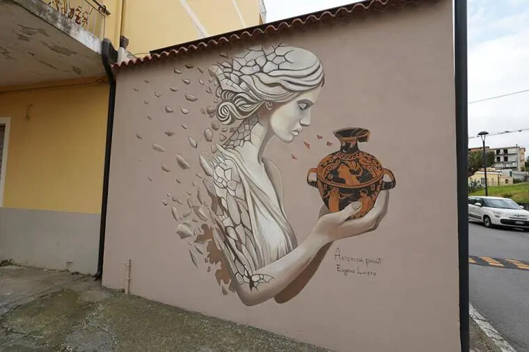 images A Marcellinara&nbsp;un secondo murale racconta l’antica città di Laos
