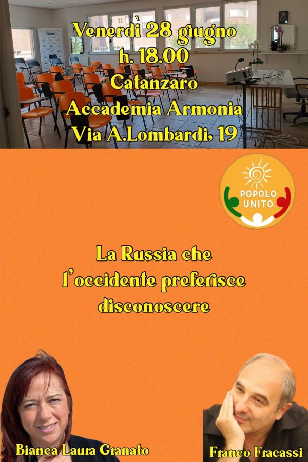 Guerre e ambiente, a Catanzaro diverse iniziative dell'ex senatrice Granato images Guerre e ambiente, a Catanzaro diverse iniziative dell'ex senatrice Granato