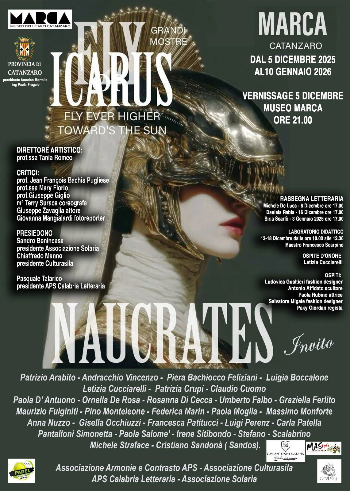 Catanzaro: al Marca cresce l'attesa per “Il Volo di Icaro”, l’appuntamento ideato da Tania Romeo 