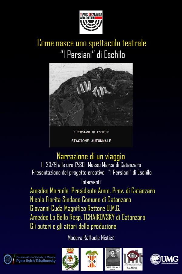 images Catanzaro, il Marca&nbsp;ospita la presentazione de "I Persiani" di Eschilo prodotta dal Teatro di Calabria “A. Tieri”