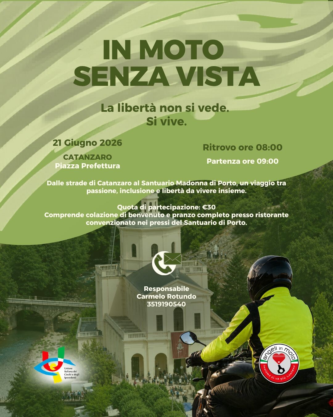 images Tutto pronto per la II edizione del progetto “In moto senza vista”: start da Catanzaro