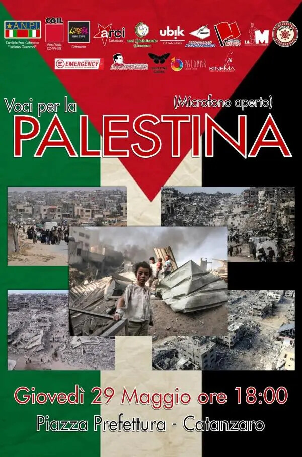 images I Circoli PD  di Catanzaro aderiscono alla manifestazione “Voci per la Palestina”