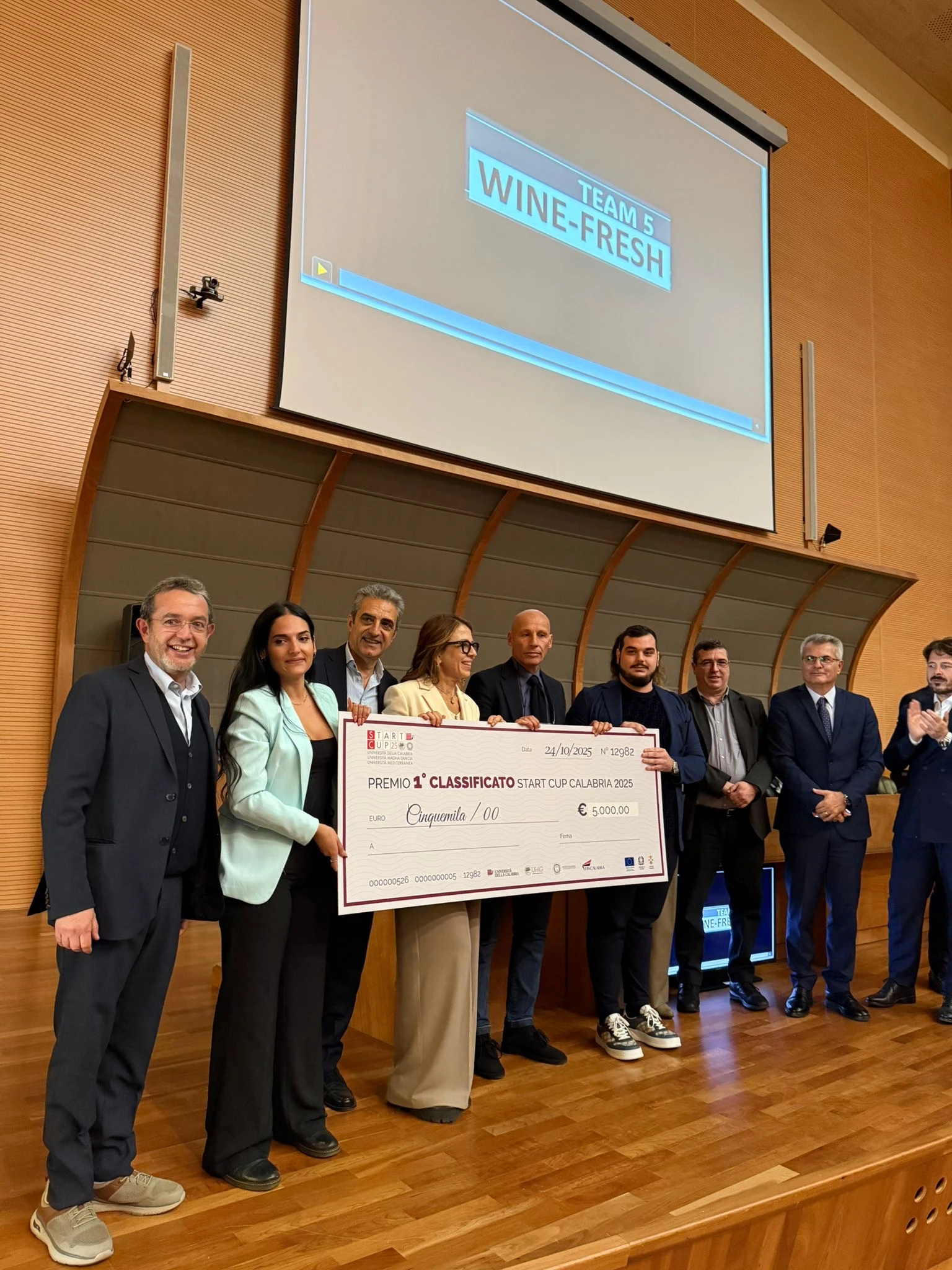 StartCup Calabria 2024: l’Università della Calabria protagonista con la vittoria di “Wine-Fresh”