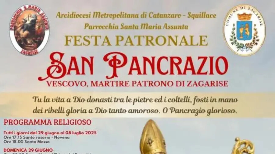 images Zagarise in festa, cresce l'attesa per San Pancrazio tra fede, tradizione e la musica di Cosimo Papandrea 