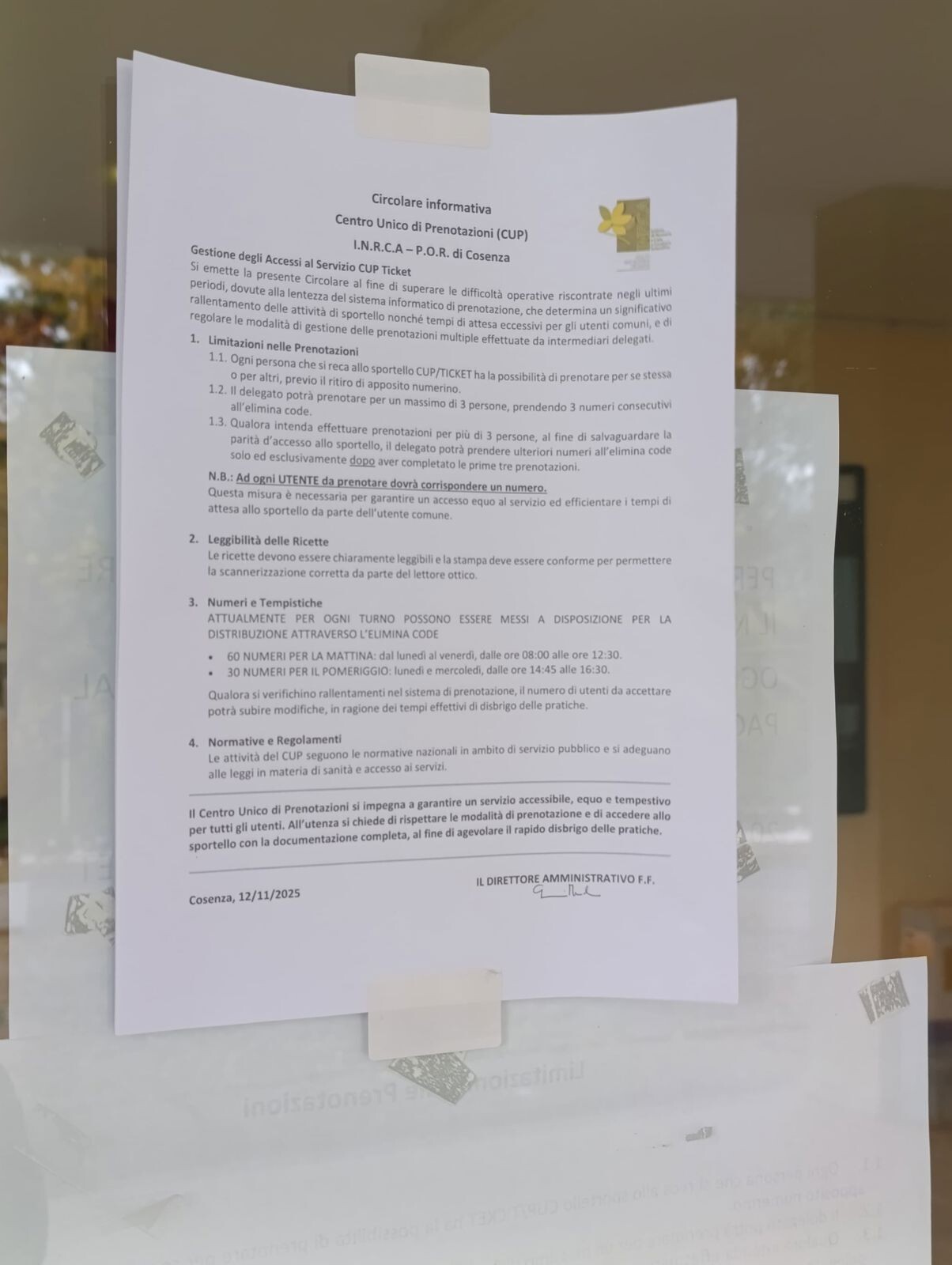 images La denuncia di Adps: "Gravi criticità nell’accesso ai servizi di laboratorio all’Inrca di Cosenza"