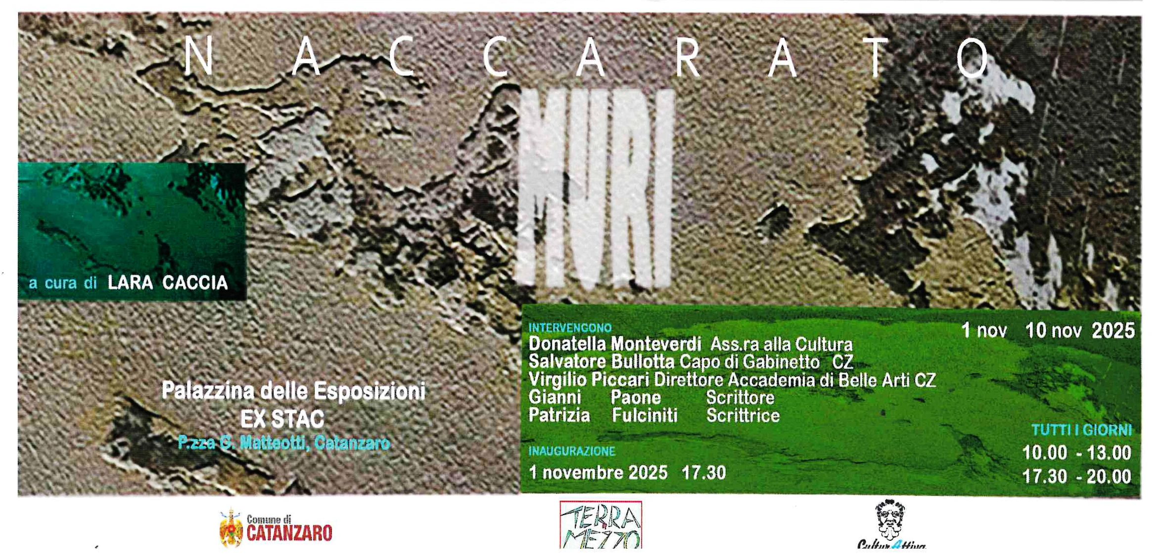 All’Ex Stac a Catanzaro “Muri” di Mario Naccarato, l’assessora Monteverdi: “Una mostra che merita sicuramente di essere visita"