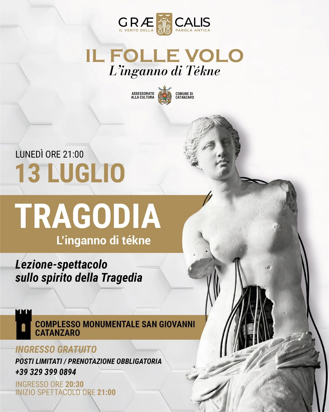  Graecalis XIII edizione: tra Catanzaro e il Parco Scolacium il teatro classico torna a interrogare il futuro