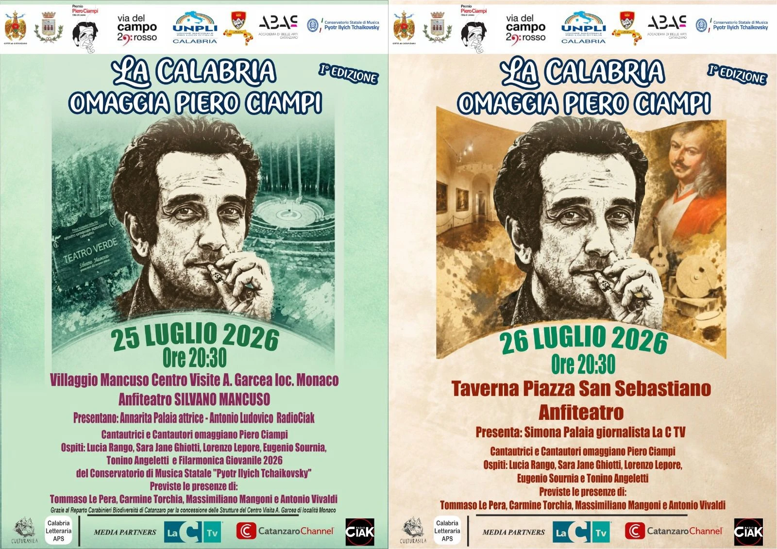 La Calabria omaggia Piero Ciampi: appuntamento in Sila