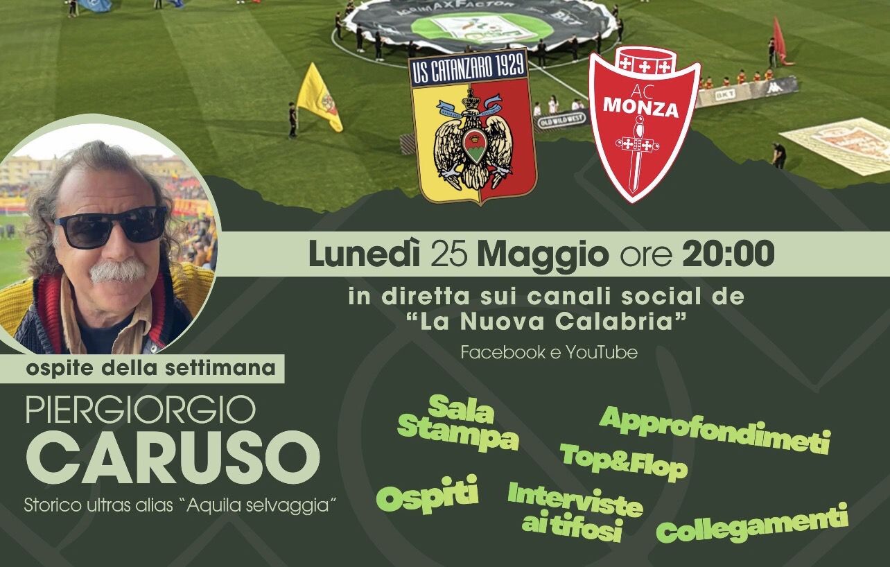 C’mon Eagles Serie B post Catanzaro-Monza, ospite il fondatore degli Ultras Piergiorgio Caruso images C’mon Eagles Serie B post Catanzaro-Monza, ospite il fondatore degli Ultras Piergiorgio Caruso