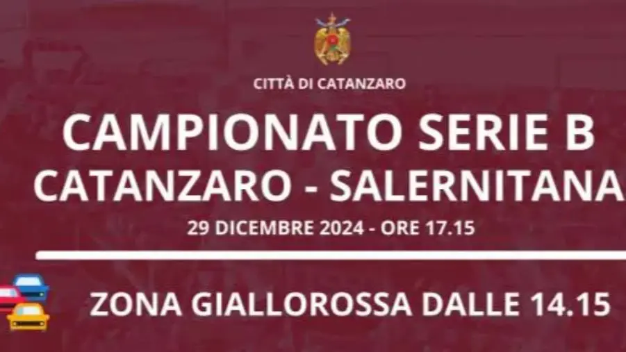 images Zona Giallorossa per Catanzaro - Salernitana: le disposizioni su traffico, viabilità e parcheggi 