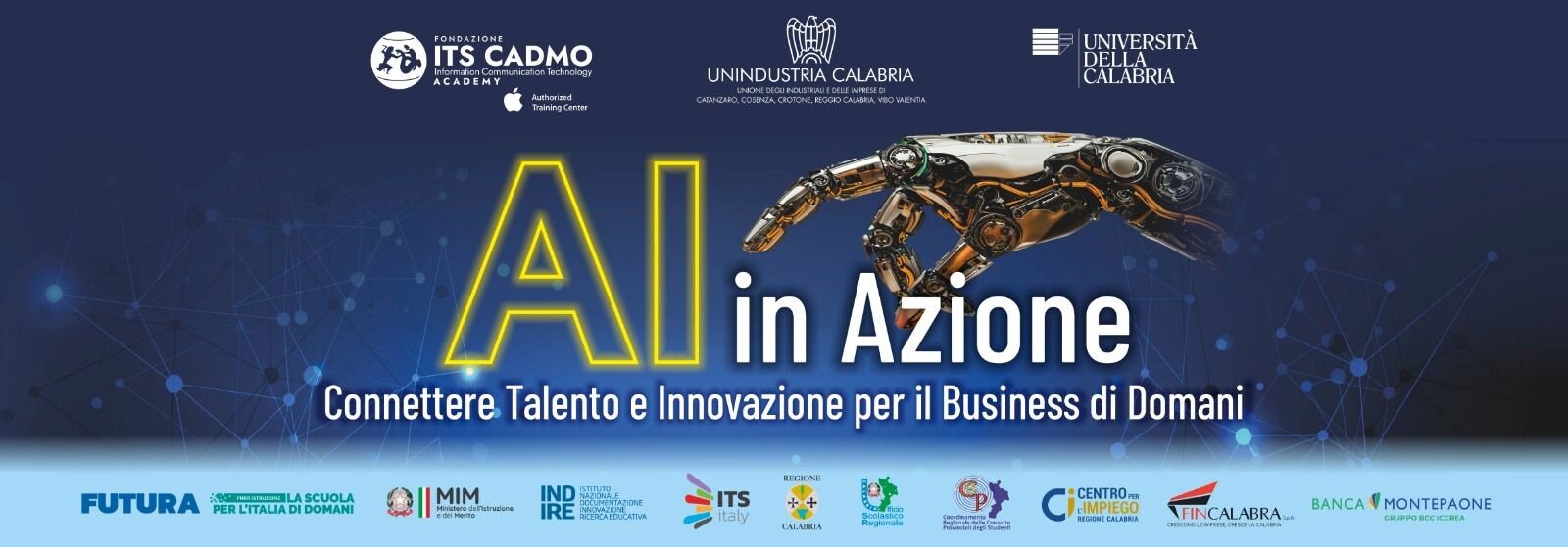 'AI in Azione': all’UNICAL il convegno promosso da ITS Cadmo Academy ICT e Unindustria images 'AI in Azione': all’UNICAL il convegno promosso da ITS Cadmo Academy ICT e Unindustria