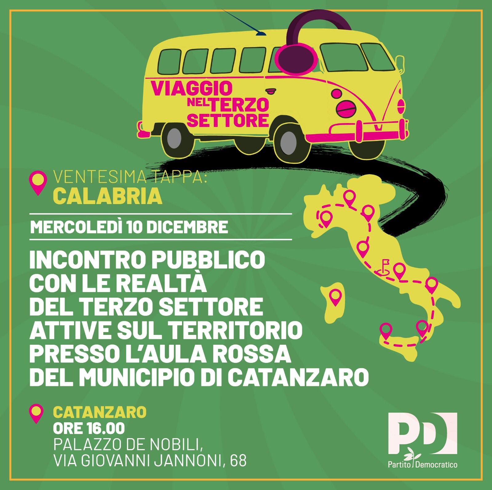 images Il Viaggio nel Terzo Settore del PD arriva in Calabria per la sua ventesima tappa