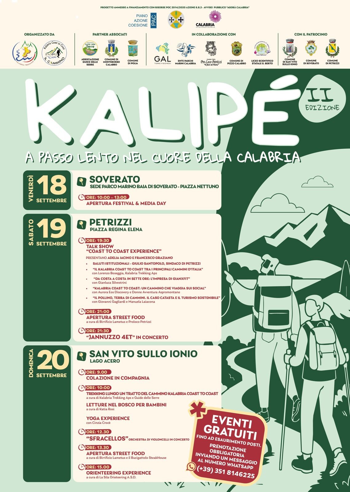 images Kalipè 2026: 3 giorni di appuntamenti lungo il tratto ionico del Cammino Kalabria coast to coast