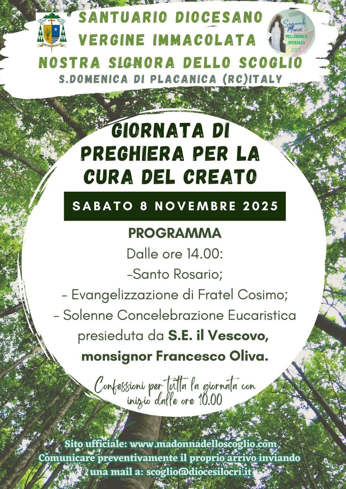 images Al Santuario dello Scoglio la Giornata diocesana di preghiera per il creato presieduta dal vescovo Oliva