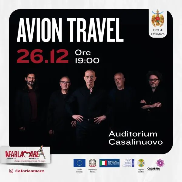 images  "A farla amare comincia Tu" a Catanzaro: aspettando gli Avion Travel all'Auditorium Casalinuovo 