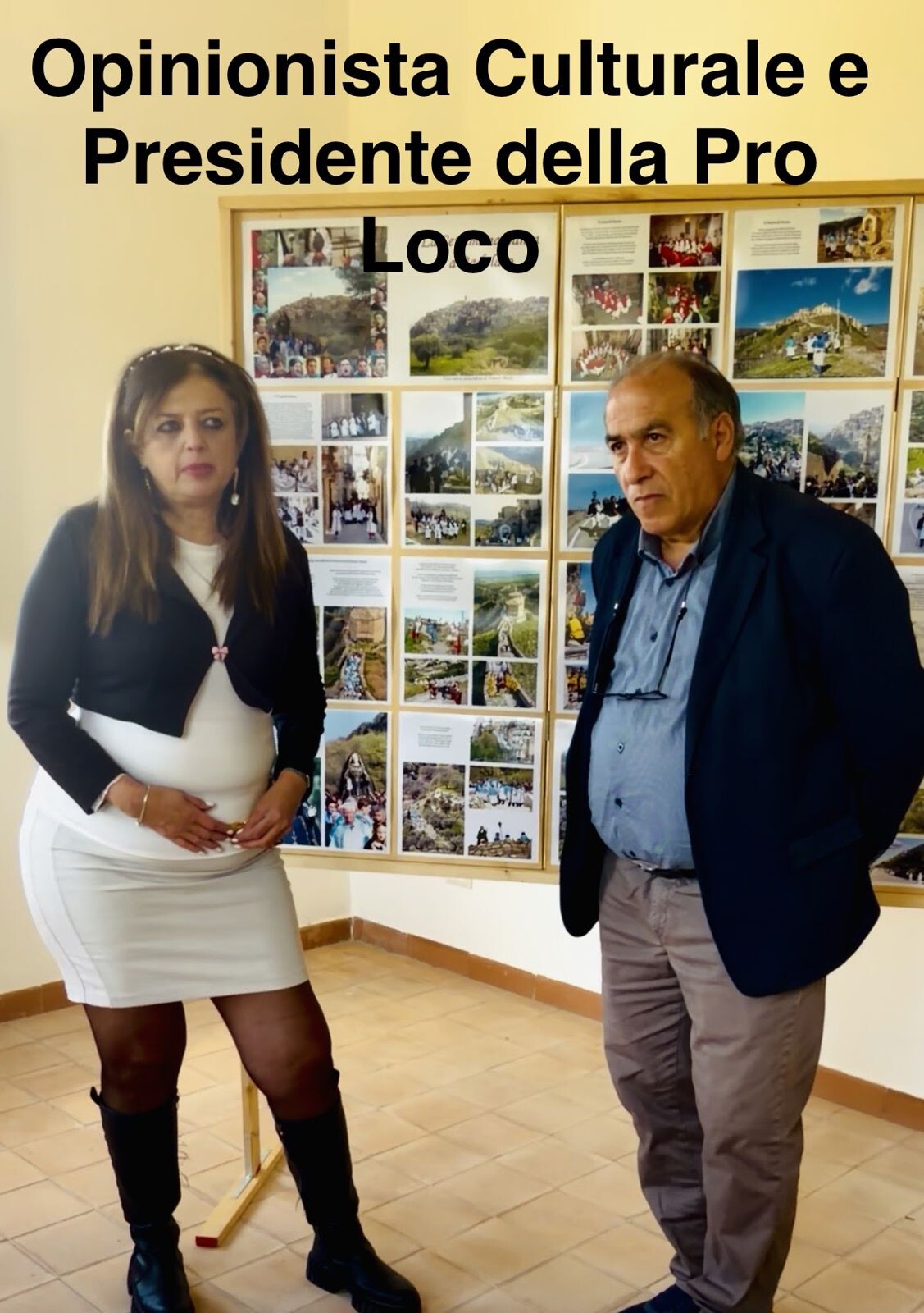 images Riti e Misteri della Settimana Santa a Badolato,  l'incontro tra Eliana Carbone e la Pro Loco