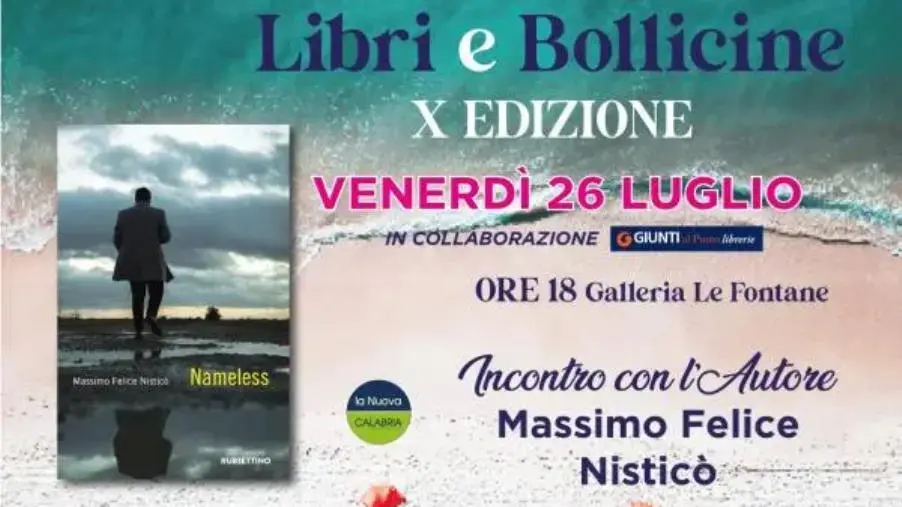 Libri e Bollicine: oggi l’incontro con Massimo Nisticò, autore del libro Nameless images Libri e Bollicine: oggi l’incontro con Massimo Nisticò, autore del libro Nameless