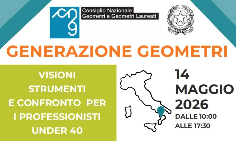 A Lamezia “Generazione Geometri-Visioni, strumenti e confronto per professioni Under 40”