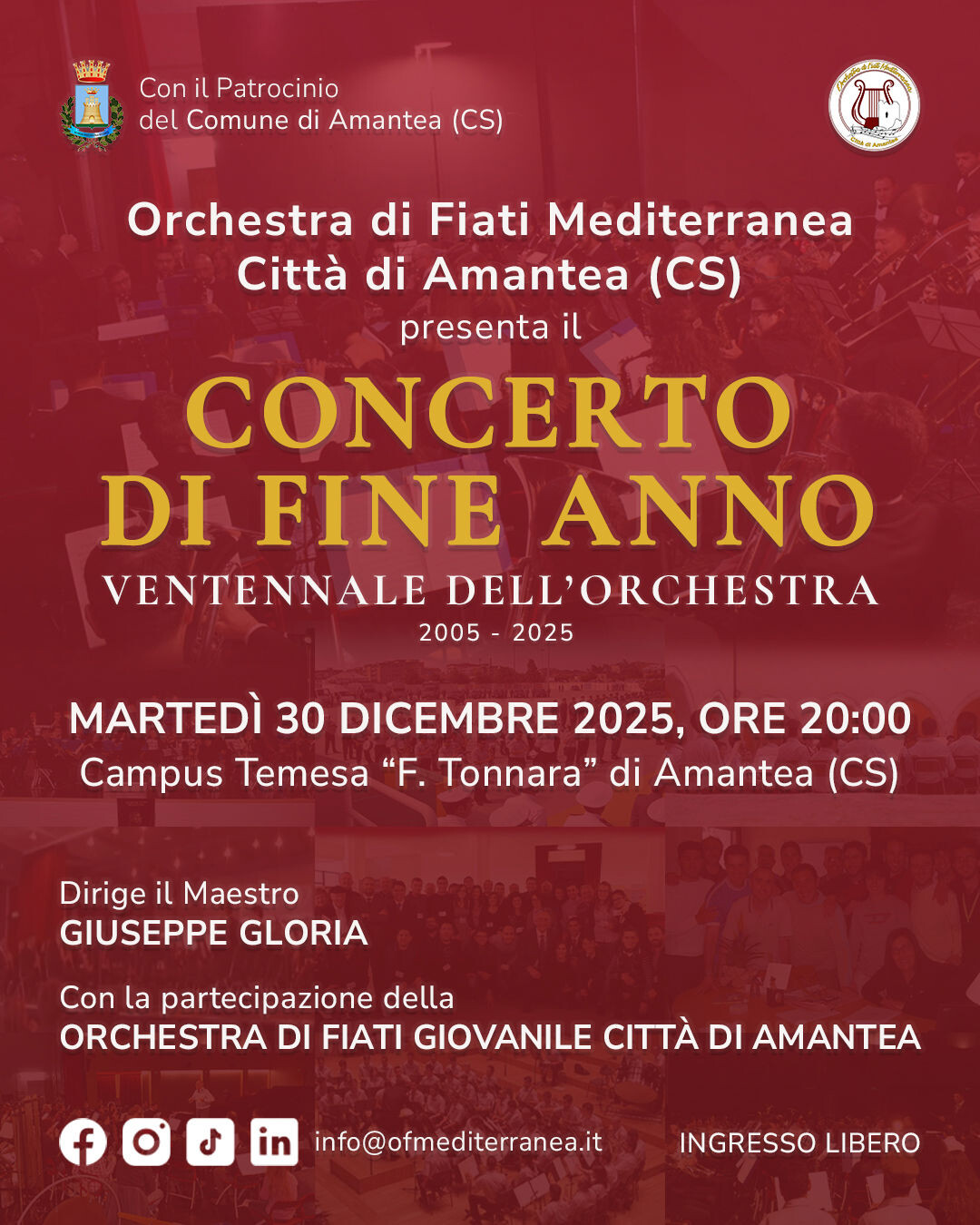 images Tutto pronto per il Gran Galà 20° Anniversario Orchestra di Fiati Mediterranea Città di Amantea 