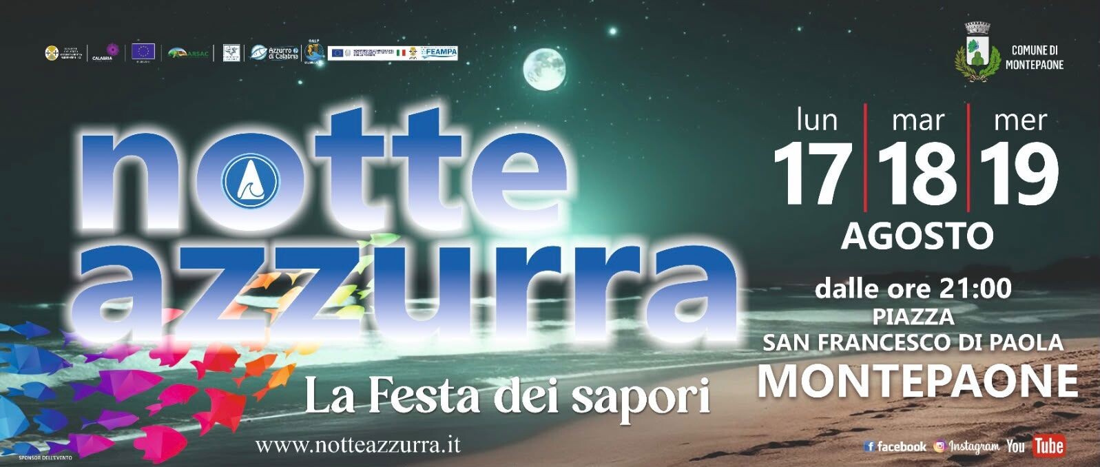 La Notte azzurra: tre serate di gusto, musica e comicità sul lungomare di Montepaone images La Notte azzurra: tre serate di gusto, musica e comicità sul lungomare di Montepaone