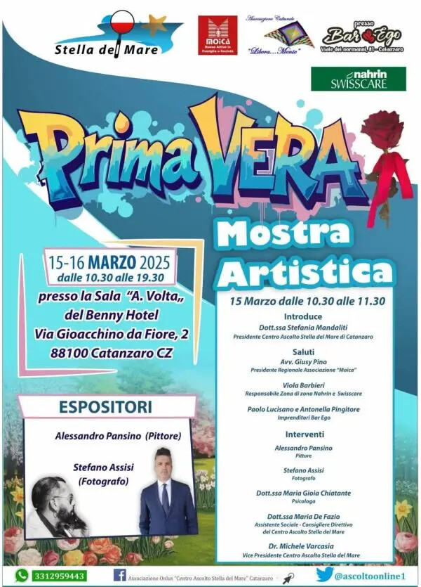 images Catanzaro, "Prima Vera Mostra Artistica", tutto pronto per l'evento organizzato dal Centro Ascolto Stella del Mare