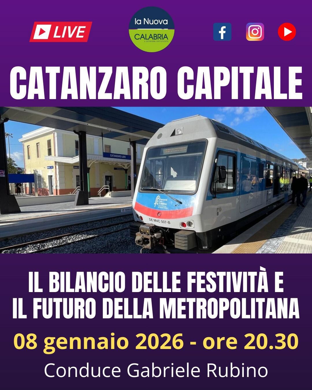 images Catanzaro Capitale, il bilancio delle festività e la 'questione' commercianti del centro: ospite Chirillo (DIRETTA 20.30)