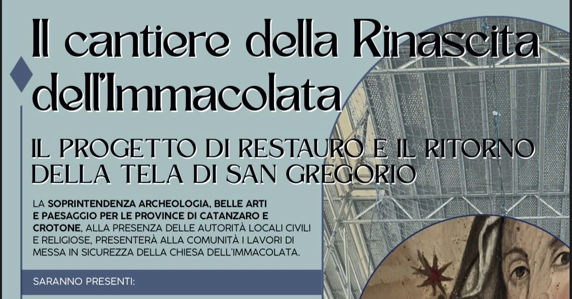Torna a splendere la tela di San Gregorio: a Stalettì la riconsegna ufficiale del capolavoro restaurato