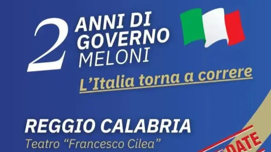 images Due anni di Governo Meloni, a Reggio la manifestazione delle forze della coalizione