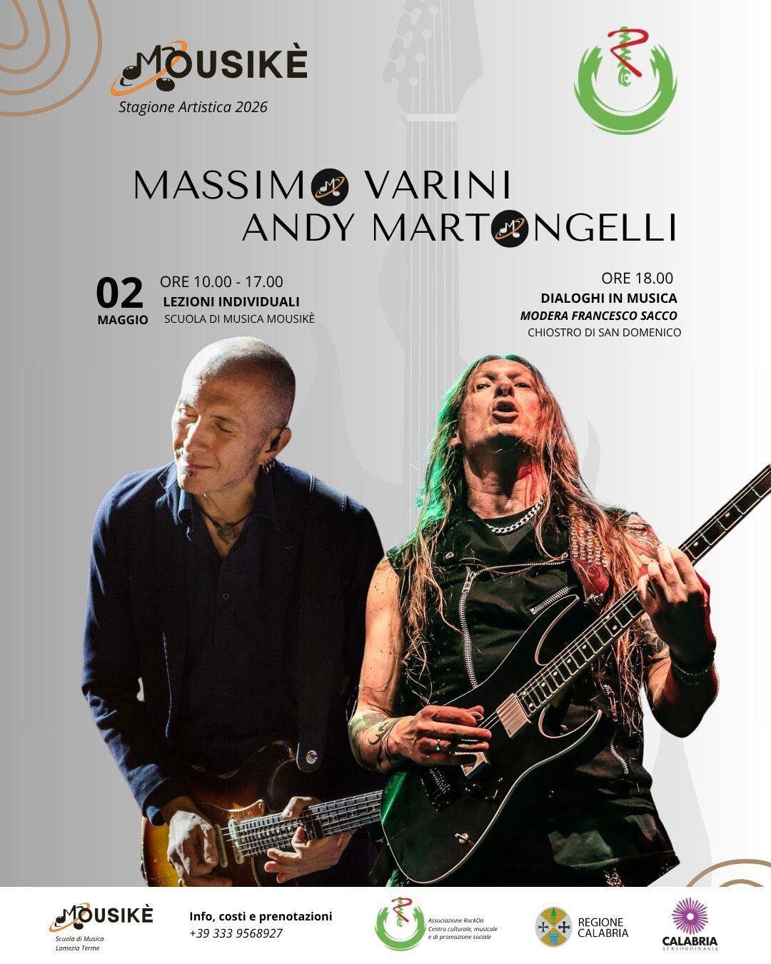 images 1 Maggio in Rock a San Pietro a Maida: arriva la “Twin Guitars Night” con Massimo Varini & Andy Martongelli