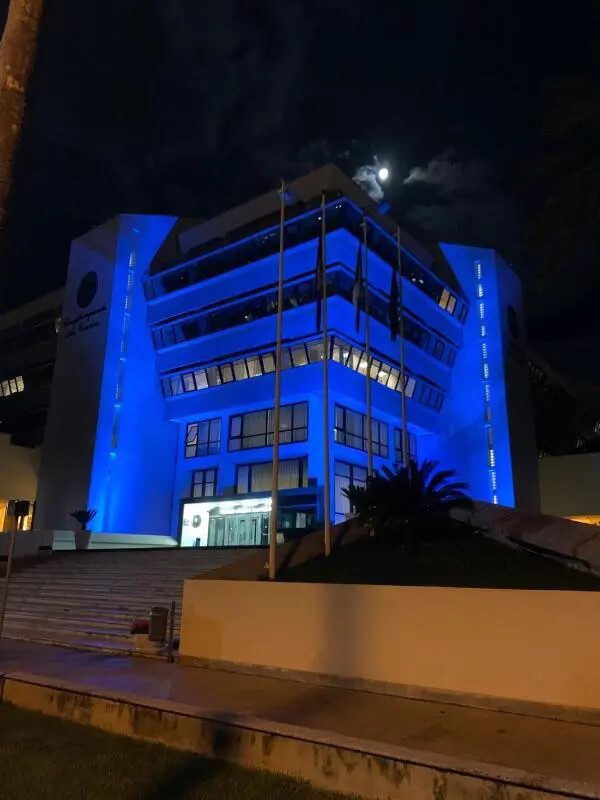images 'Giornata mondiale del diabete', Palazzo Campanella si illumina di blu