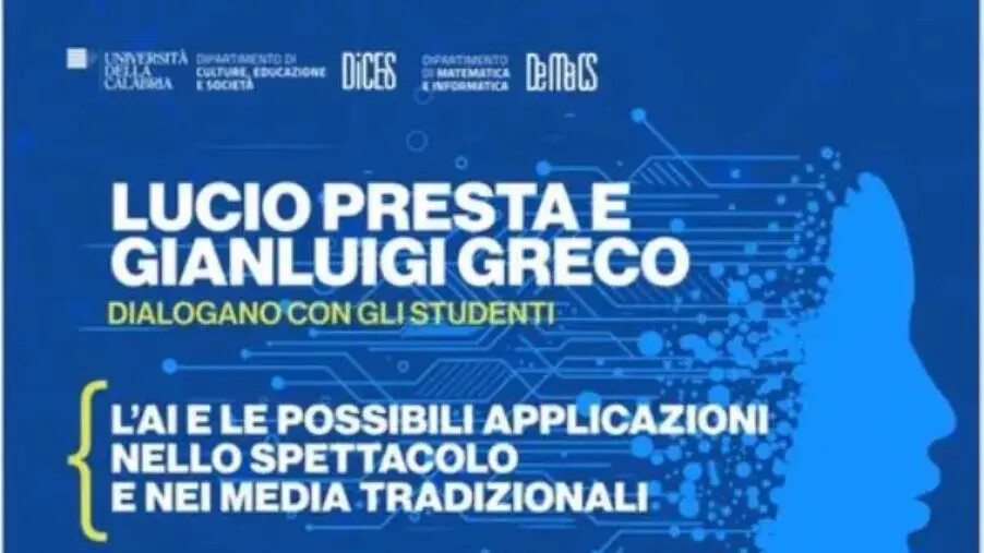 images Intelligenza Artificiale, Presta e Greco ospiti dell'UniCal