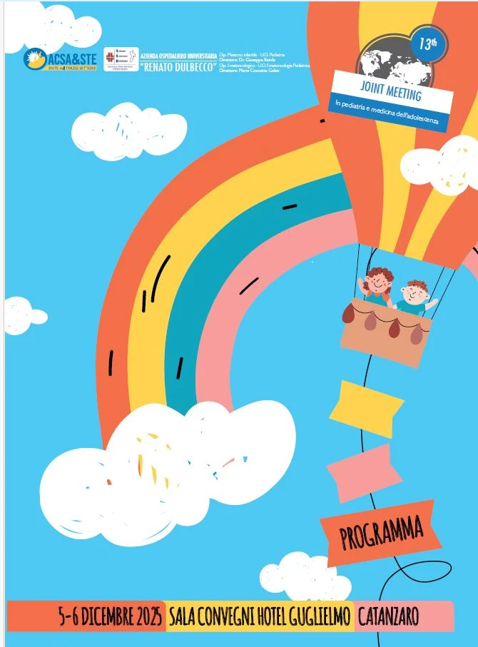 Joint Meeting 2025, il 5 e 6 dicembre a Catanzaro confronto nazionale su pediatria e medicina dell’adolescenza