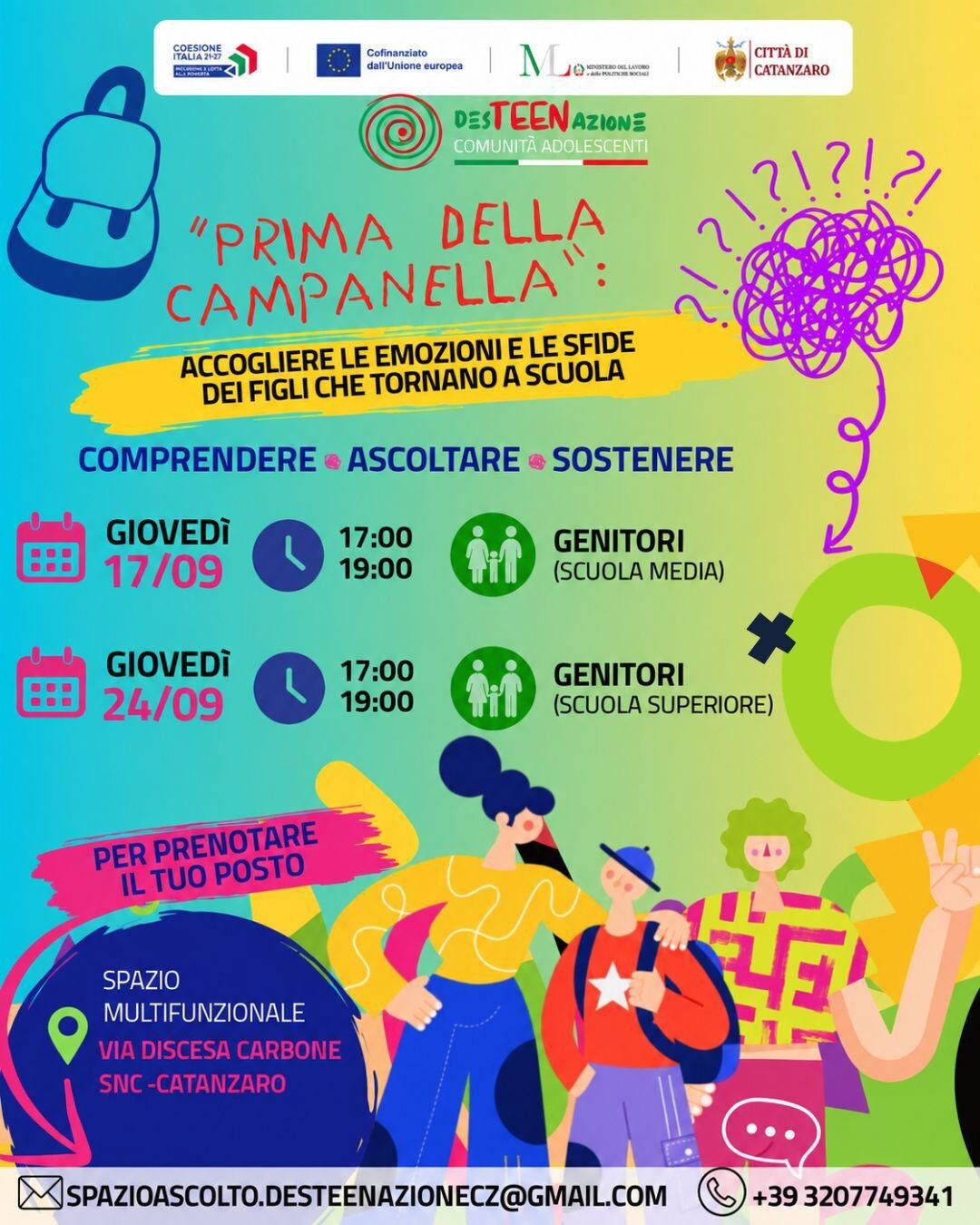 images Catanzaro torna a scuola: con il Progetto DesTEENazione le emozioni diventano una forza per tutta la famiglia