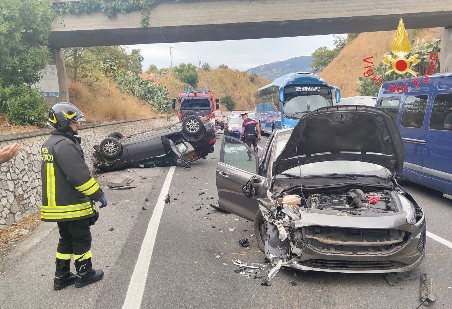 Incidente vicino lo svincolo di Pietragrande: due auto coinvolte e quattro feriti 