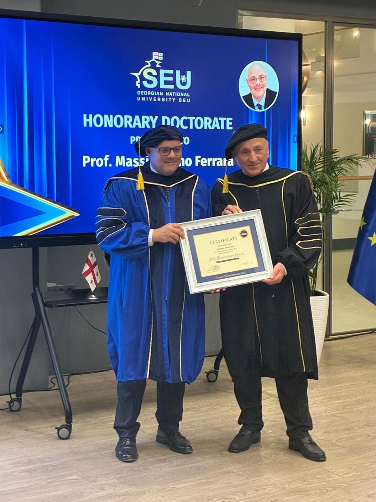 images Da Reggio a Tbilisi: a Massimiliano Ferrara il Dottorato honoris causa in Computer Science