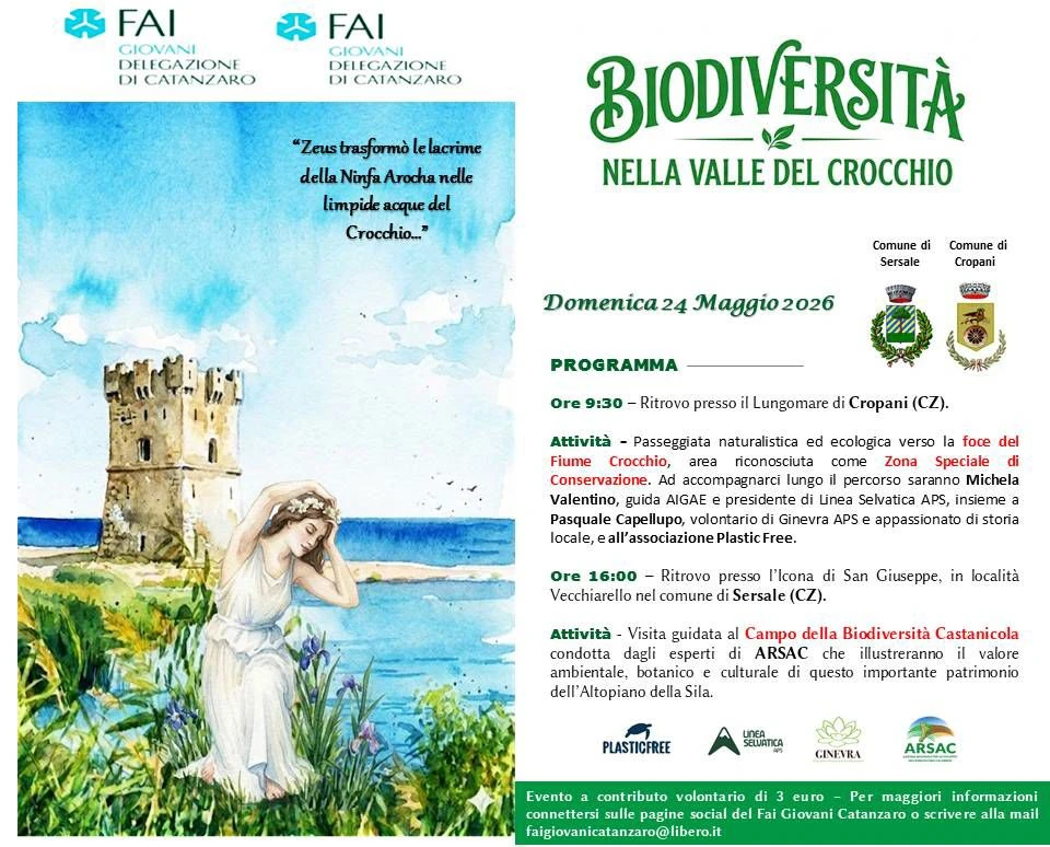Dalla foce del Crocchio ai pastillari di Sersale: viaggio nella biodiversità con il FAI Giovani