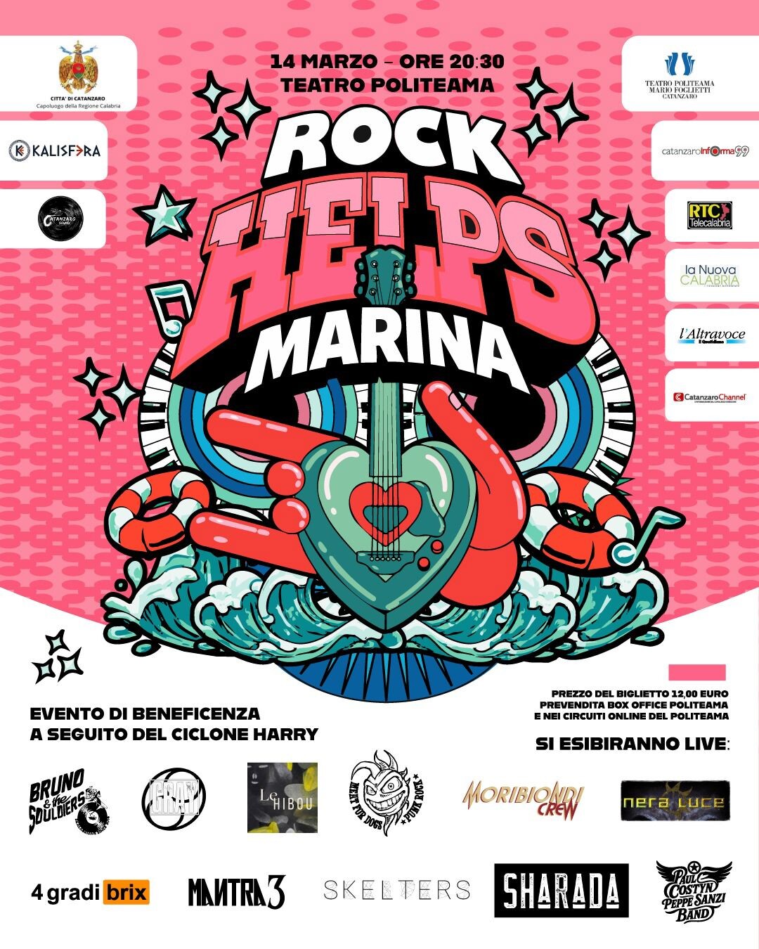 images “Rock Helps Marina”: sabato 14 marzo al Teatro Politeama una grande serata di musica e solidarietà  