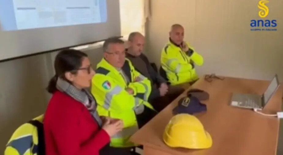 images Trasversale delle Serre, gli Ingegneri di Vibo in visita al cantiere del lotto "Superamento del colle Scornari"