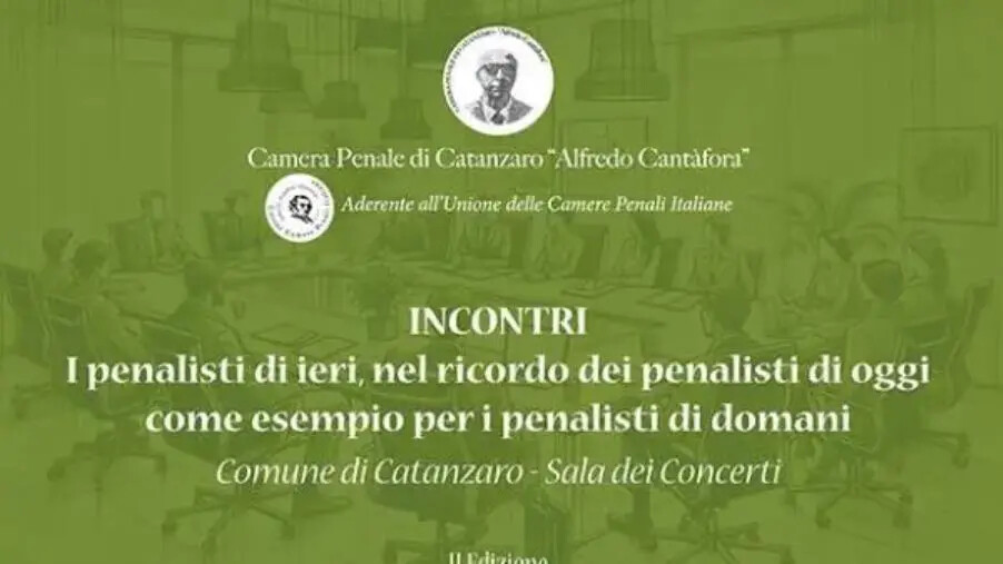 Da Settembre al via la seconda edizione degli incontri: “I penalisti di ieri, nel ricordo dei penalisti di oggi, come esempio per i penalisti di domani” images Da Settembre al via la seconda edizione degli incontri: “I penalisti di ieri, nel ricordo dei penalisti di oggi, come esempio per i penalisti di domani”