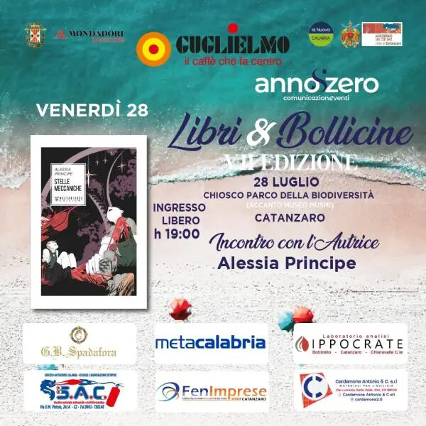 Catanzaro, "Libri&Bollicine": stasera con Alessia Principe e le sue "Stelle meccaniche" images Catanzaro, "Libri&Bollicine": stasera con Alessia Principe e le sue "Stelle meccaniche"