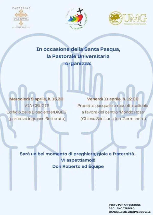 images UMG Catanzaro tra spiritualità e solidarietà: il programma pasquale della Pastorale universitaria 
