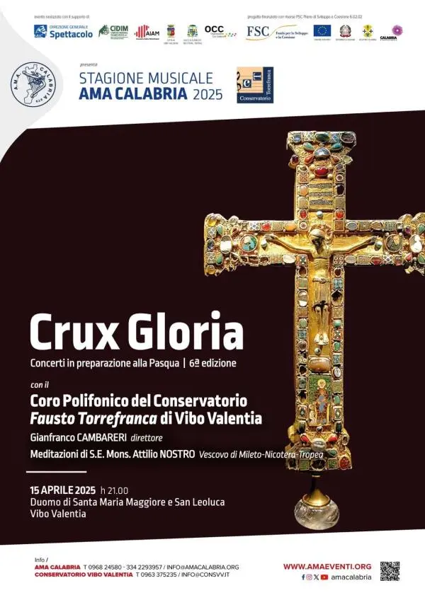 images Domani a Vibo Valentia “Crux Gloria – Concerti in preparazione alla Pasqua”