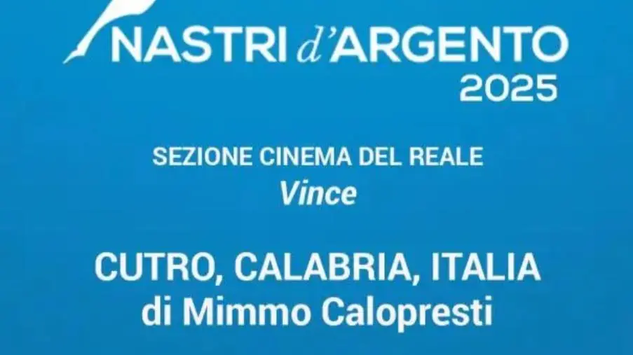 Calabria Film Commission vince il Nastro d’Argento 2025 con il documentario di Mimmo Calopresti
 images Calabria Film Commission vince il Nastro d’Argento 2025 con il documentario di Mimmo Calopresti