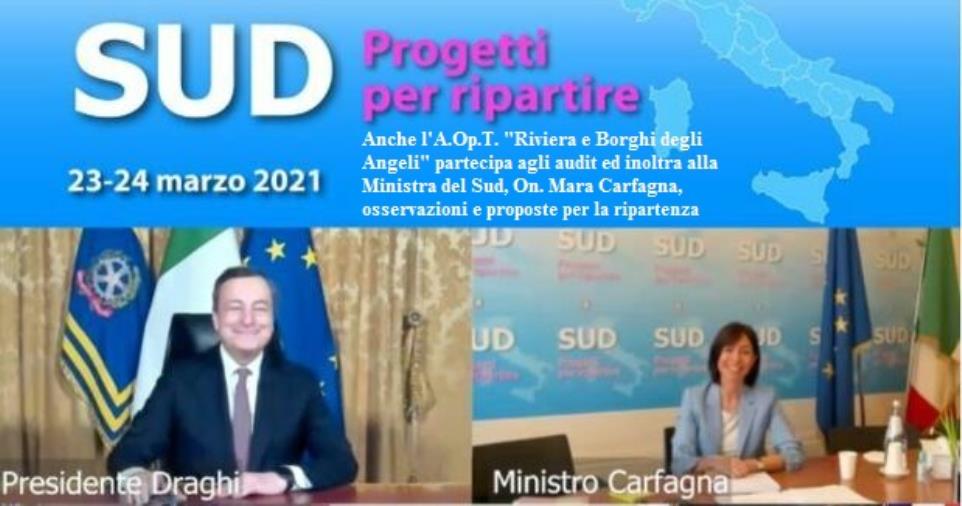 “Sud. Progetti per ripartire”: partecipa anche “Riviera e Borghi degli Angeli” images “Sud. Progetti per ripartire”: partecipa anche “Riviera e Borghi degli Angeli”