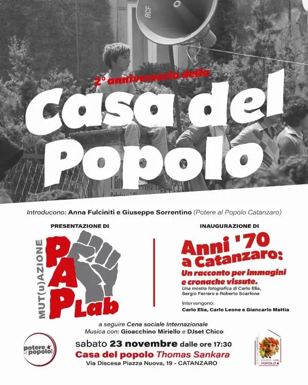 images Due anni di Casa del Popolo ‘Thomas Sankara’: spazi di democrazia e solidarietà a Catanzaro