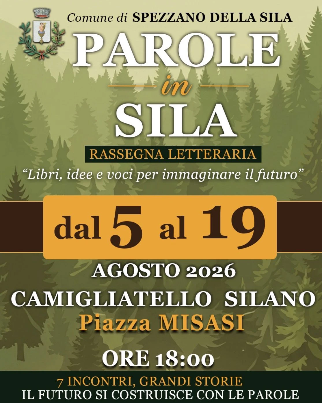 Nasce "Parole in Sila": la letteratura incontra i grandi temi della Calabria e del Paese