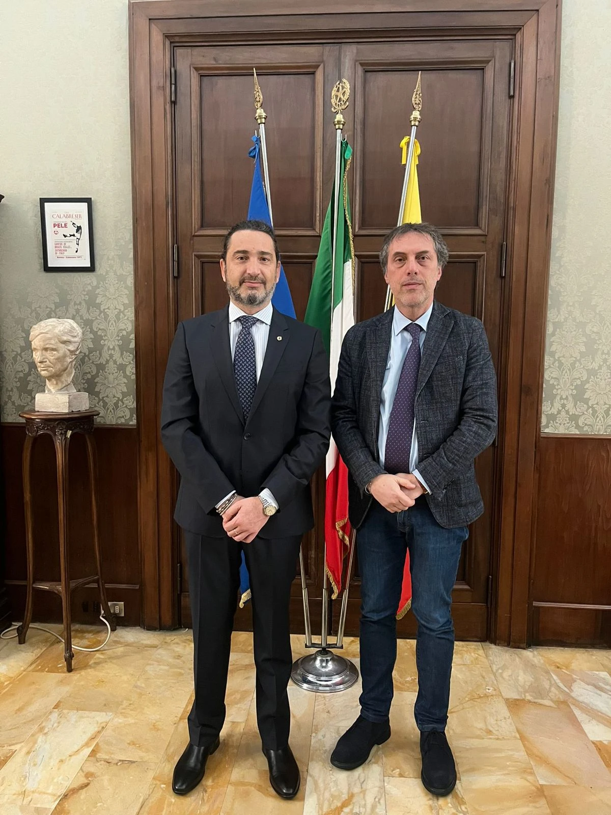 Il console onorario dell’Uruguay accolto dal sindaco Fiorita a Palazzo de Nobili 