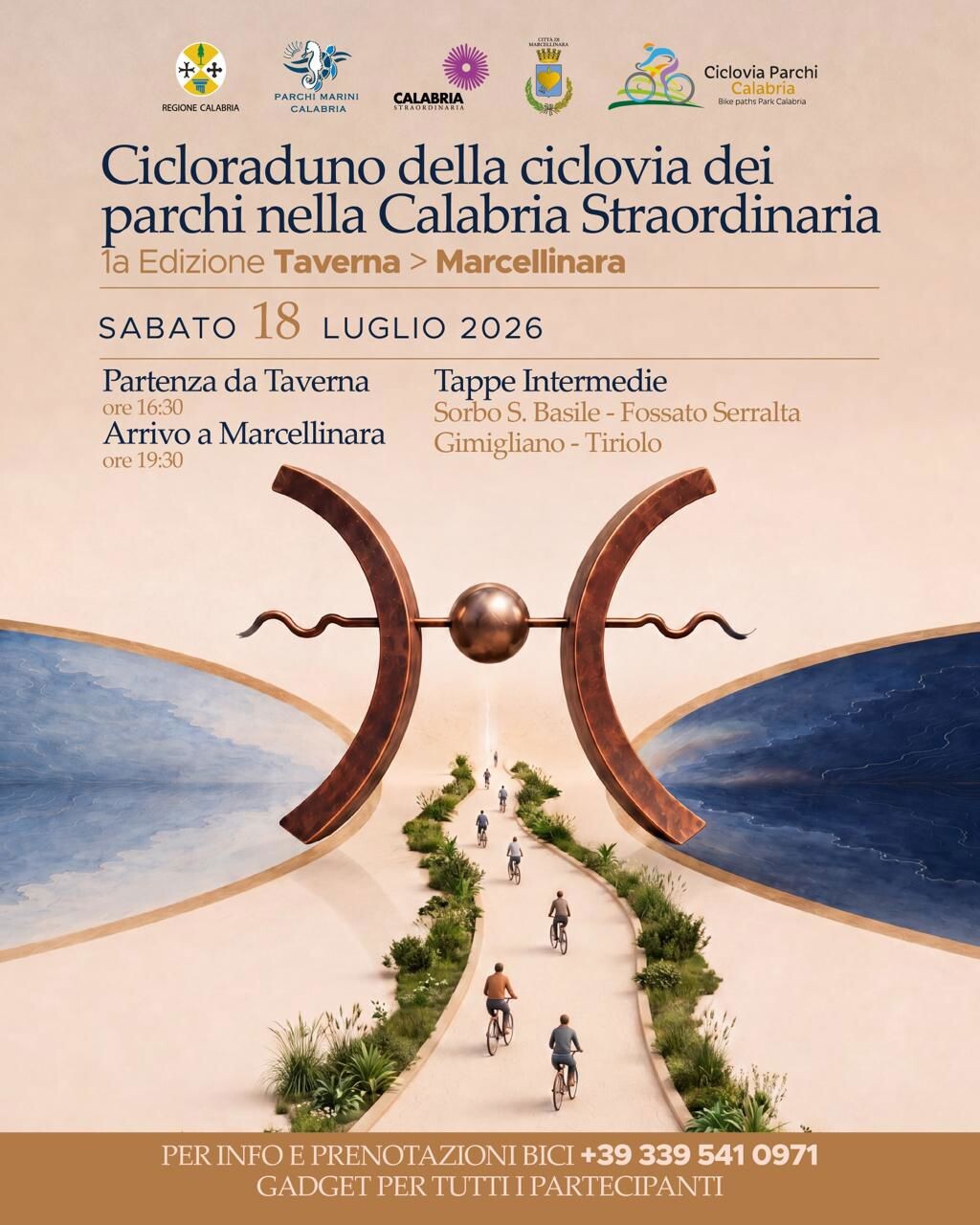 images Cicloturismo e aree protette: sabato 18 luglio la Festa regionale nell’Istmo di Marcellinara