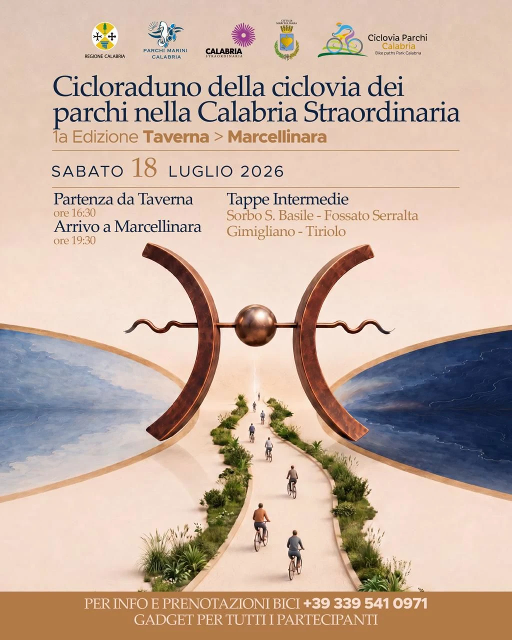Cicloturismo e aree protette: sabato 18 luglio la Festa regionale nell’Istmo di Marcellinara